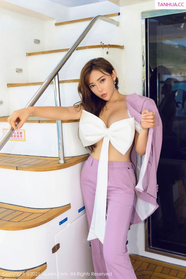 萌汉药baby  萌汉药三亚旅拍 游艇独特礼结服饰第40张图片